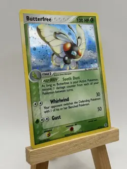 Pokemon TCG Holo Rare Butterfree 2/112 Fire Red Leaf Green Vintage Card - Swirl - Image 2