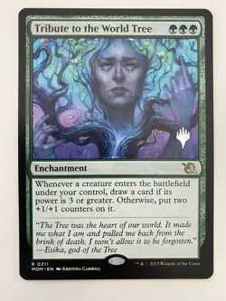 MTG Tribute To The World Tree (0211) *Non-Foil* March of Machine MT/NM Free Ship - Image 1