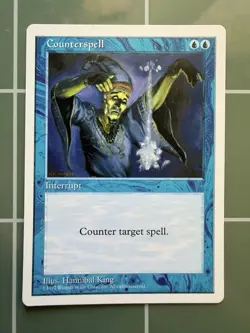 MTG Magic: The Gathering - 5th Edition - 1x Common Counterspell - NM - Image 1