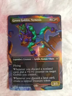 MTG Green Goblin, Nemesis (Borderless Foil) MAGIC Marvel's Spider-Man #23 - Image 1