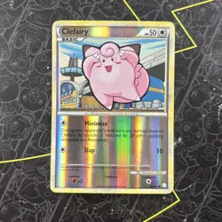 Pokemon Card 2010 HeartGold SoulSilver - Clefairy 60/123 Reverse Holo - Image 1