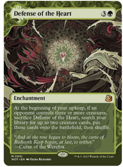 1x Defense of the Heart Showcase Wilds of Eldraine: Enchanting Tales NM MTG - Image 1