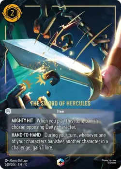 1x The Sword of Hercules - 240/204 - Enchanted - Holofoil NM-Mint Lorcana: Set 1 - Image 1