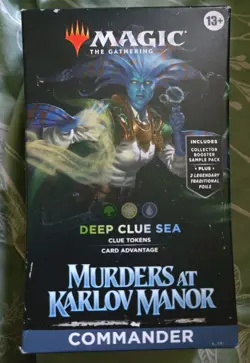 MTG - MURDERS AT KARLOV MANOR DEEP CLUE SEA COMMANDER DECK SEALED - Image 1