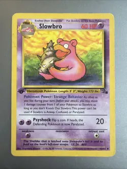 Slowbro -43/62 - 1st Edition - Fossil - Pokemon - 1999 - WOTC - Vintage - Image 1