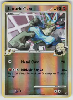 Lucario C 31/147 Rare Supreme Victors Pokemon Reverse Holo Moderately Played - Image 1