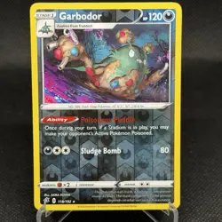 Reverse Holo Garbodor 118/192 Rare Rebel Clash Near Mint - Image 1