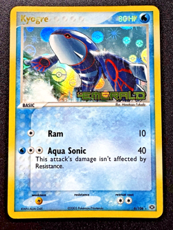Kyogre 6/106 EX Emerald Pokemon Card Reverse Holo Foil Rare MP - Image 1