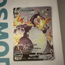 Pokemon TCG Charizard VMAX SV107/SV122 Shining Fates Shiny Vault Holo EN - Image 1