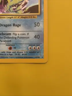 Pokemon Gyarados Holo Base Set 6/102 - Image 4