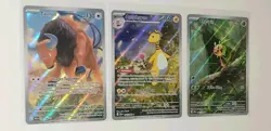 Pokemon TCG: Chaos Rising - Tauros, Ampharos & Chespin Illustration Rare Lot NM - Image 2