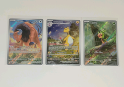 Pokemon TCG: Chaos Rising - Tauros, Ampharos & Chespin Illustration Rare Lot NM - Image 3
