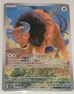 Pokemon TCG: Chaos Rising - Tauros, Ampharos & Chespin Illustration Rare Lot NM - Image 4