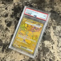 Pokemon 2025 Pikachu ex 179/131 Gold Hyper Rare Prismatic Evolutions PSA 9 - Image 3