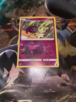 Pokemon TCG Mimikyu 112/181 SM-Team Up Reverse Holo Common Basic 70 HP 2019 - Image 2