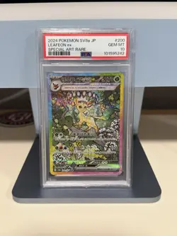 Pokemon Japanese Leafeon Ex 200/187 sv8a Terastal Festival PSA 10 - Image 1
