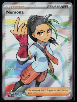 Nemona 229/091 Ultra Rare Paldean Fates Pokemon NM - Image 1