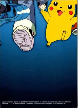 1999 Topps Pokemon TV Animation Edition Series 1 #TV12 Ekans / Arbok - Image 2