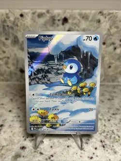 Piplup 098/094 Illustration Rare ME: Phantasmal Flames Pokemon TCG NM - Image 1