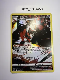 Thievul GG17/GG70 Holo Ultra Rare Crown Zenith: Galarian Gallery Pokemon TCG - Image 1