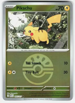 PIKACHU (FRIEND BALL) 055/217 HOLO ASCENDED HEROES POKEMON REVERSE HOLO NM/M - Image 1