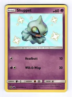 Shuppet Hidden Fates: Shiny Vault #SV16 (2017) Holo NM Pokemon - Image 1