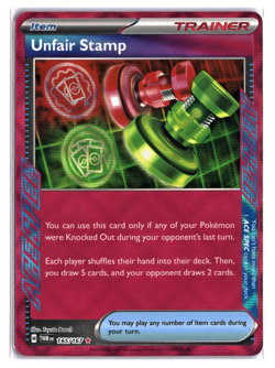 Pokemon TCG : Twilight Masquerade Ace Spec Unfair Stamp #165 TWM EN - Image 1