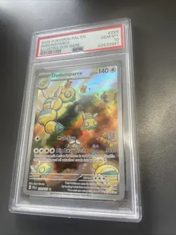 PSA 10 Dudunsparce 229/193 Pokemon Paldea Evolved Illustration Rare - Image 1