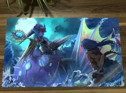 YGO Playmat El Shaddoll Apkallone Eria the Water Charmer CCG TCG Play Mat - Image 1