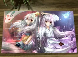 NEW YGO Drifting Winter Blossom Ghost Ogre Snow Rabbit TCG CCG Game Mat - Image 1