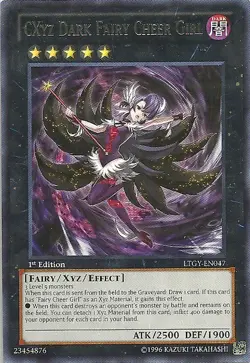 CXyz Dark Fairy Cheer Girl - LTGY-EN047 - Rare - Unlimited Edition - Heavily Pla - Image 1