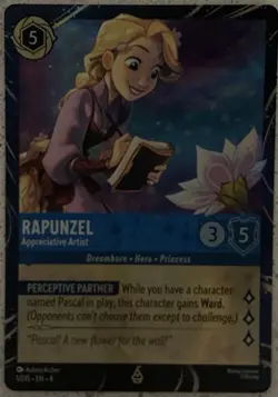 Disney Lorcana TCG Rapunzel Appreciative Artist Epcot Festival Of The Arts Promo - Image 1