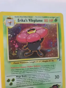 Erika's Vileplume Gym Holo Pokemon Card Base WOTC NM - Image 5