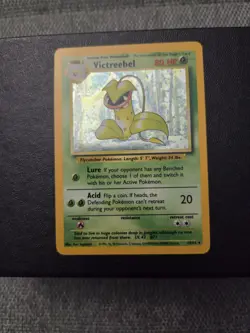 Pokemon TCG Victreebel Holo Rare Card 14/64 No Symbol Error - Image 2