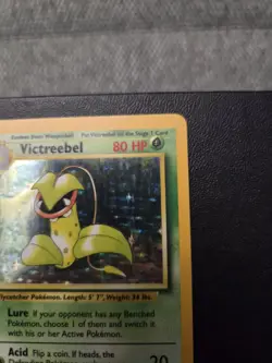 Pokemon TCG Victreebel Holo Rare Card 14/64 No Symbol Error - Image 4