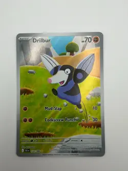 Drilbur 124/086 SV Black Bolt Illustration Rare Holo Pokemon Card NM - Image 1