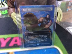 MTG LAND TAX WOT #0086 CONFETTI FOIL (Anime Borderless) Mythic Magic card - Image 1