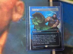 MTG LAND TAX WOT #0086 CONFETTI FOIL (Anime Borderless) Mythic Magic card - Image 2