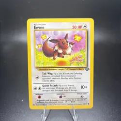 Eevee - 51/64 - Jungle - Unlimited - Pokemon Card - Vintage - Near Mint -c - Image 1
