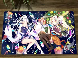 YGO Ghost Ogre & Snow Rabbit Playmat CCG TCG Trading Card Game Mat Free Bag - Image 1