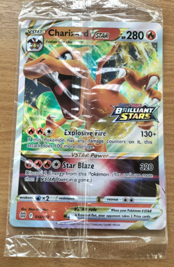 Pokemon Card Charizard VSTAR 2022 018/172 Brilliant Stars Oversize Promo SEALED - Image 1
