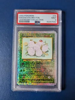 Pokemon TCG Exeggcute Reverse Holo 75/110 Legendary Collection PSA 9 WOTC Card - Image 1