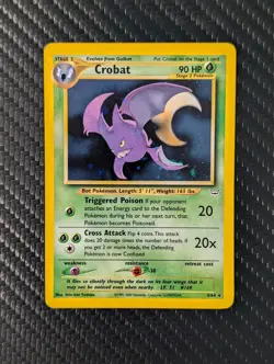 Crobat 4/64 Neo Revelation Unlimited Holo Rare Card Nm - Image 1