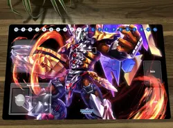 Anime Digimon Playmat CCG DTCG Mat WarGreymon Trading Card Game Mat With Zones - Image 1