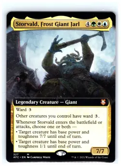 Storvald, Frost Giant Jarl Extended Art 327 Adventure Forgotten Realms NM - Image 1