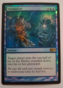 Traumatize Foil EX Core Set 2014 M14 Magic the Gathering MTG - Image 1