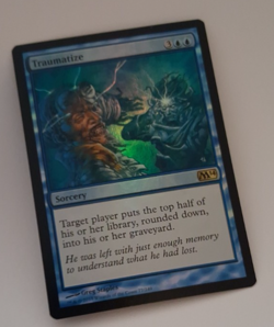Traumatize Foil EX Core Set 2014 M14 Magic the Gathering MTG - Image 2