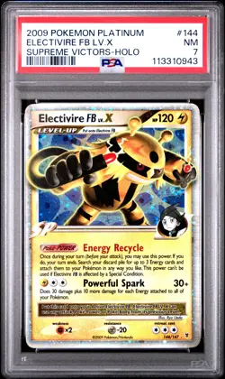 2009 POKEMON SUPREME VICTORS ELECTIVIRE FB LV.X #144 ULTRA PSA 7 NM #113310943 - Image 1