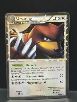 Ursaring Prime Holo Rare HG&SS Unleashed Pokemon Card 89/95 Nm - Image 1