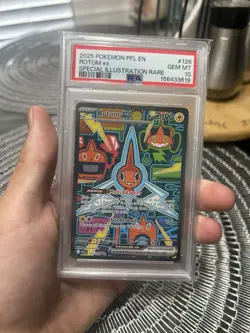 2025 POKEMON PFL EN ROTOM Ex SPECIAL ILLUSTRATION RARE PSA 10 GEM MINT #126 - Image 1